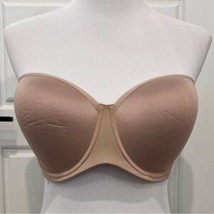 Third Love 36E Bra Tan 24/7 Classic Strapless Underwire Smooth Support